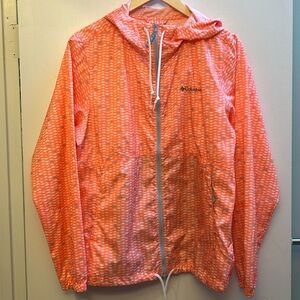 Colombia Titanium Rain Cover in Tangerine Zip Up
